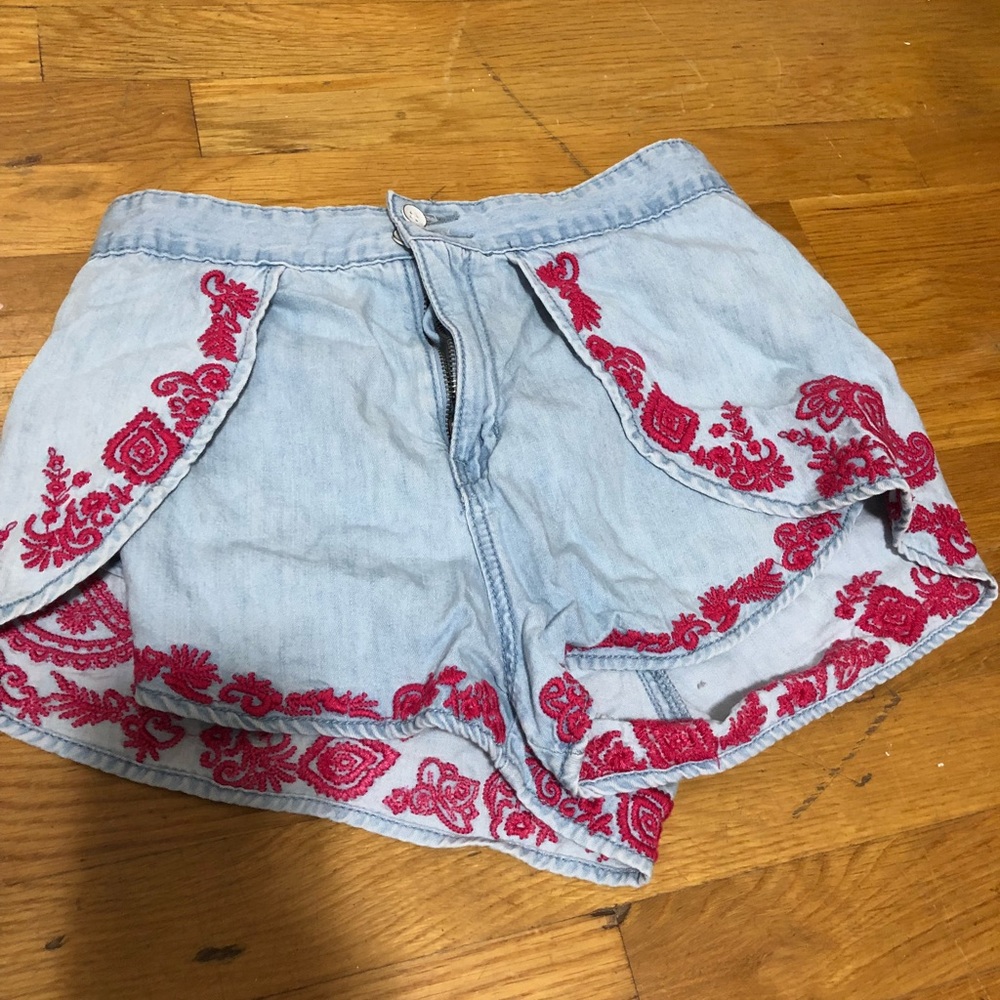 Embroidered Urban Outfitters shorts